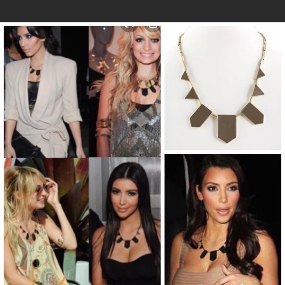 House of Harlow 1960 leather statement necklace - Picture 7 of 12